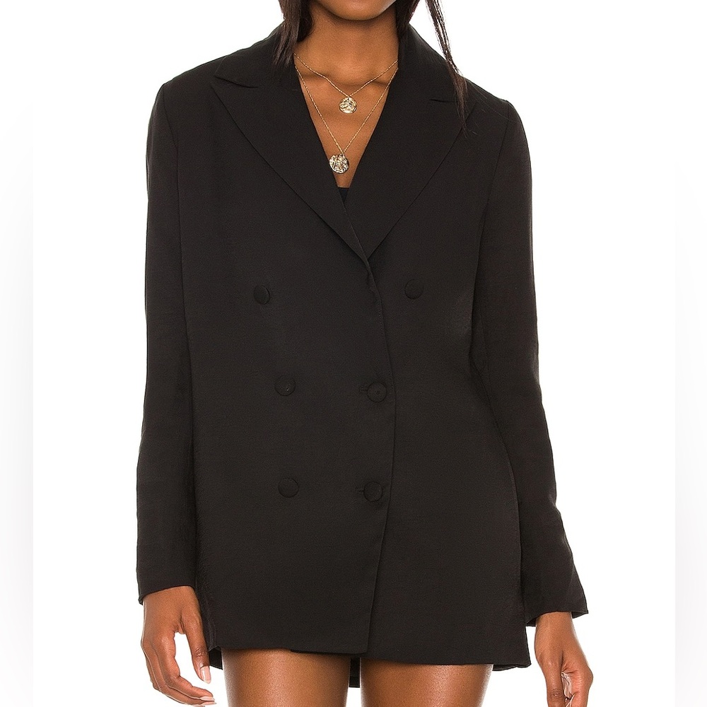 SNDYS. Hills Blazer Black Size Small Oversized Professional Revolve